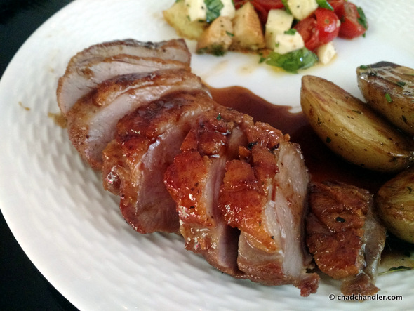 Pan-Seared Duck Breasts With Honey-Balsamic Glaze